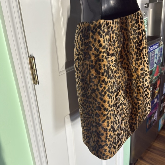 Hugo Buscati Leopard Print Vintage 90s Fuzzy Mini Skirt Sexy Meow Kitty Size 4 - Picture 7 of 8